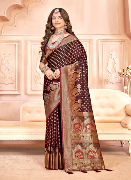 Saroj Panachee Silk With Jacquard Work Saree Collection
